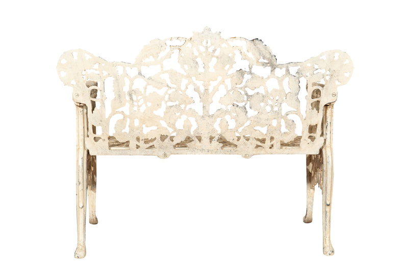 Biscottini Panchina Liberty in ghisa finitura anticata Molto robusta, stabile Offerta