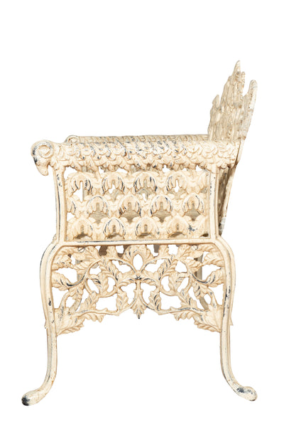 Biscottini Panchina Liberty in ghisa finitura anticata Molto robusta, stabile Offerta