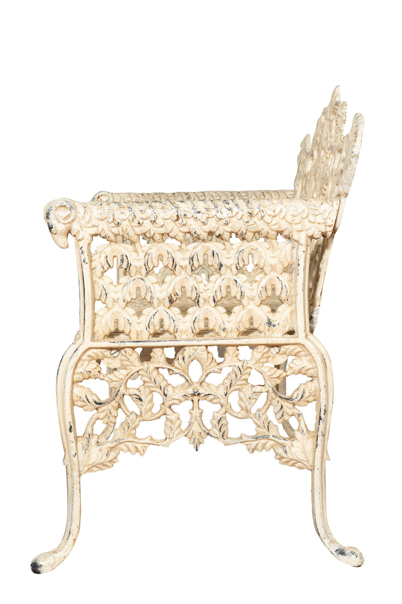 Biscottini Panchina Liberty in ghisa finitura anticata Molto robusta, stabile Offerta