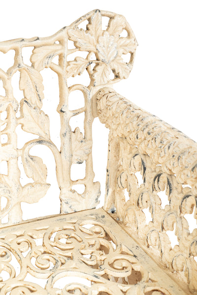 Biscottini Panchina Liberty in ghisa finitura anticata Molto robusta, stabile Offerta