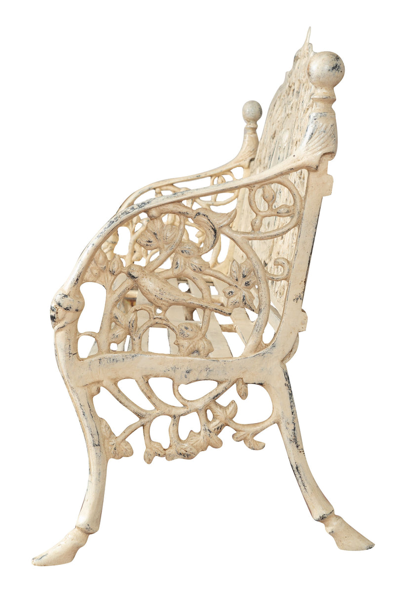 Biscottini Panchina Liberty in ghisa finitura anticata Molto robusta, stabile Offerta