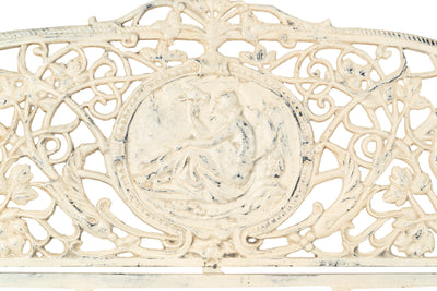 Biscottini Panchina Liberty in ghisa finitura anticata Molto robusta, stabile Offerta