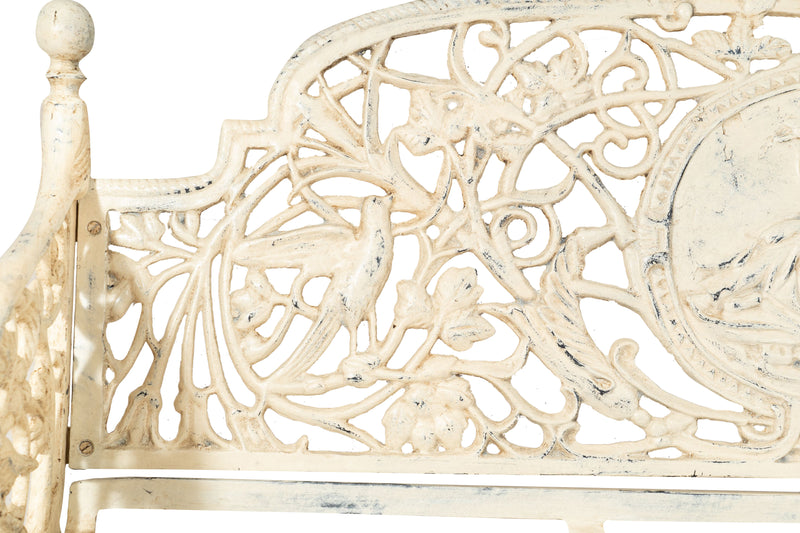 Biscottini Panchina Liberty in ghisa finitura anticata Molto robusta, stabile Offerta