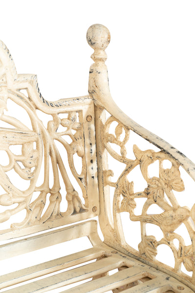 Biscottini Panchina Liberty in ghisa finitura anticata Molto robusta, stabile Offerta