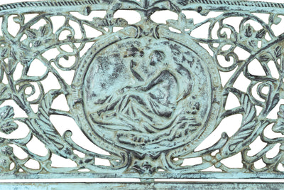 Biscottini Panchina Liberty in ghisa finitura anticata Molto robusta, stabile Offerta