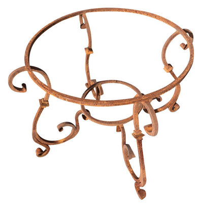 Biscottini Base tavolo in ferro pieno rotonda L110xPR110xH74 cm. (diam.90 cm.) forgiato