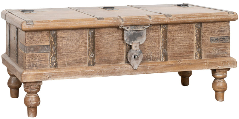 Biscottini Cassapanca in legno massiccio riciclato finitura anticata Comodino realizzato