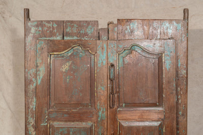 Biscottini Porta portone in legno massello e ferro da interno o da esterno vecchia e antica medievale scorrevole