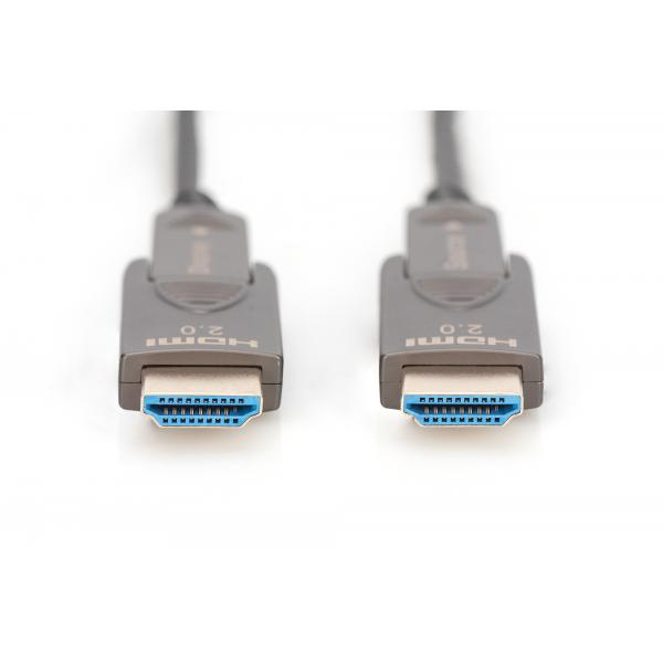 Digitus Cavo in fibra ottica ibrido 4K - HDMI AOC con 10m connettore rimovibile (DIGITUS Glasfaserkabel HDMI AOC 10m H)