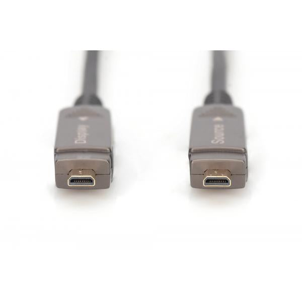 Digitus Cavo in fibra ottica ibrido 4K - HDMI AOC con 10m connettore rimovibile (DIGITUS Glasfaserkabel HDMI AOC 10m H)