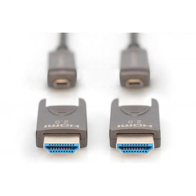 Digitus Cavo in fibra ottica ibrido 4K - HDMI AOC con 10m connettore rimovibile (DIGITUS Glasfaserkabel HDMI AOC 10m H)