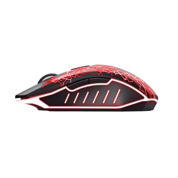 Mouse Ottico Trust 24750 - Optical Wireless senza fili - 6 pulsanti - Luci Led - Nero