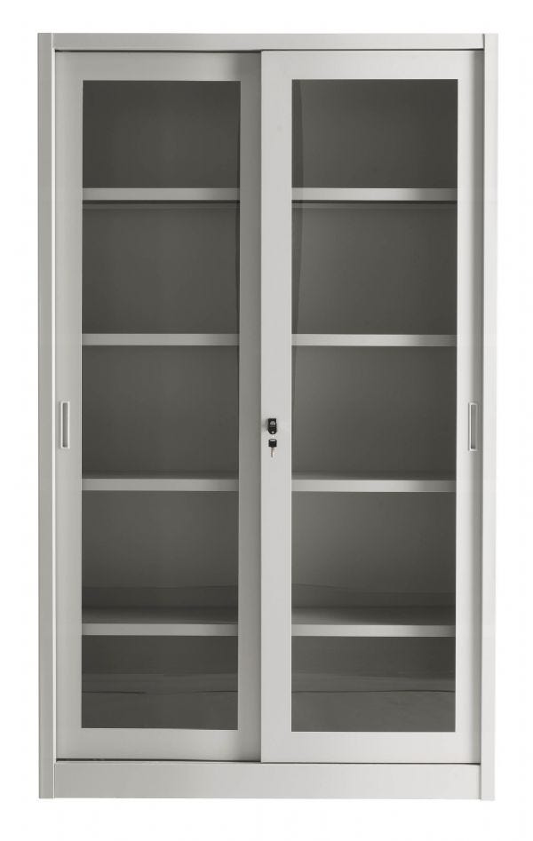 Armadio per Archiviazione ad Ante Scorrevoli IN VETRO cm. 120x37,5x200H