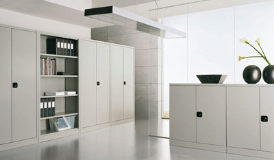 Armadio basso ante battenti sopralzo per armadio archiviazione cm. 100x45x75H