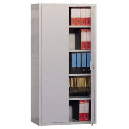 Armadio per ufficio ad ante battenti con 4 ripiani cm. 100x60x200H