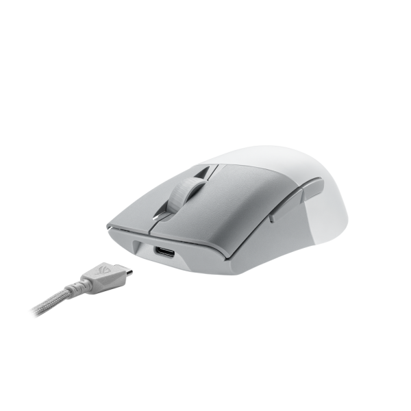 Mouse ROG Keris Wireless AimPoint Ottico 5 Tasti 36000 DPI Colore Bianco