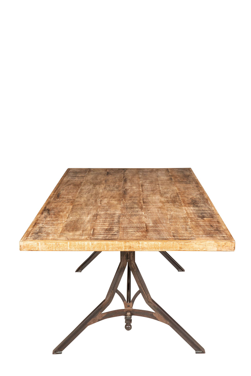 Biscottini Tavolo rettangolare in legno massello scrivania realizzato vecchio Offerta