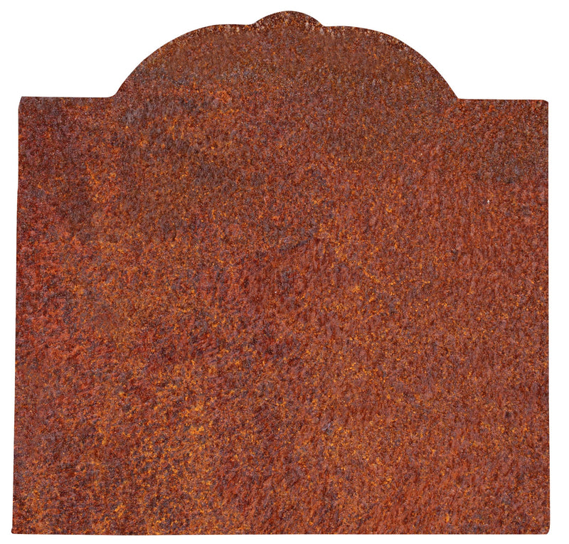 Biscottini Piastra da camino in fusione di ghisa ruggine al naturale realizzata decorata