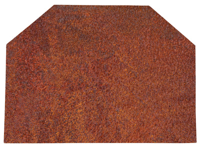 Biscottini PIASTRA DA CAMINO IN FUSIONE DI GHISA L88XPR3,5XH64 CM RUGGINE AL NATURALE