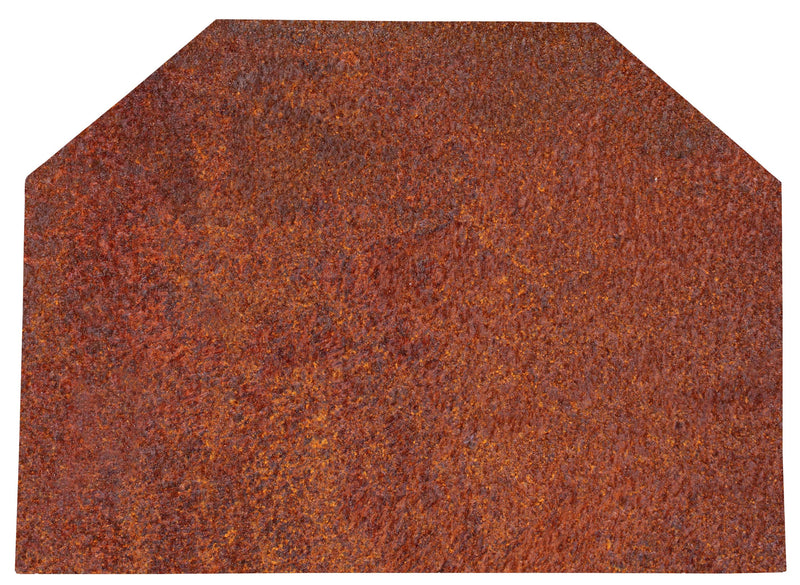 Biscottini PIASTRA DA CAMINO IN FUSIONE DI GHISA L88XPR3,5XH64 CM RUGGINE AL NATURALE