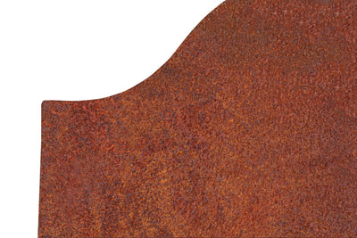 Biscottini Piastra da camino in fusione di ghisa ruggine al naturale realizzata decorata