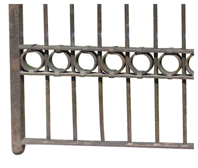 Biscottini Cancello in ferro pieno finitura anticata L335xPR10xH245 cm interamente