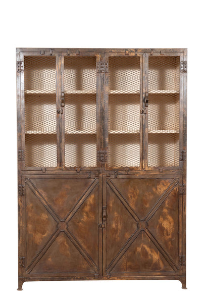 Biscottini Armadio in ferro finitura anticata Molto solido robusto Offerta Speciale