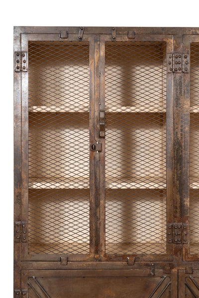 Biscottini Armadio in ferro finitura anticata Molto solido robusto Offerta Speciale