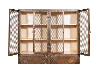 Biscottini Armadio in ferro finitura anticata Molto solido robusto Offerta Speciale