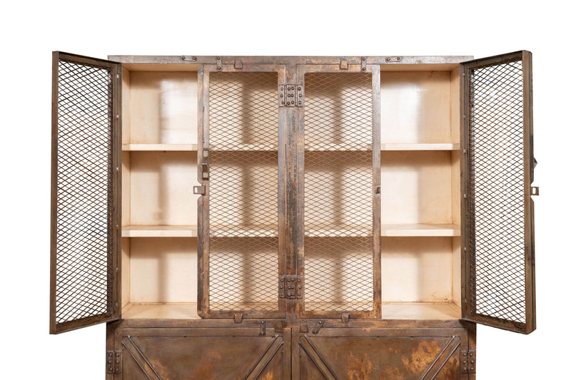 Biscottini Armadio in ferro finitura anticata Molto solido robusto Offerta Speciale