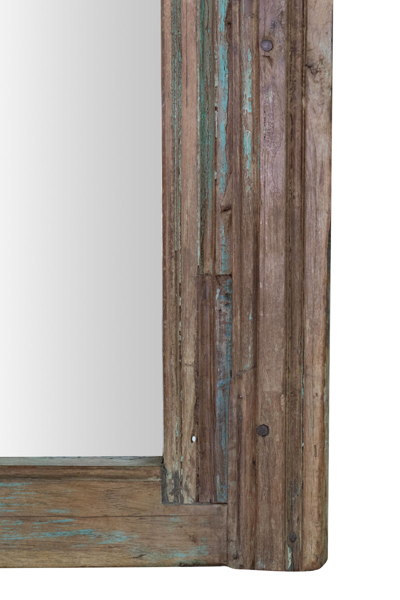 Biscottini Specchio da parete in legno massello di teak