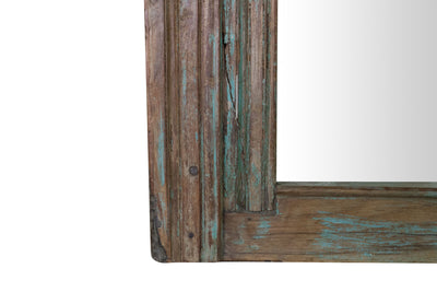 Biscottini Specchio da parete in legno massello di teak