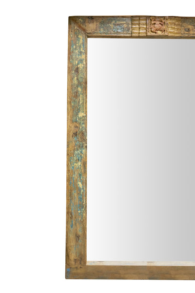 Biscottini Specchio da parete in legno massello di teak