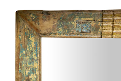 Biscottini Specchio da parete in legno massello di teak