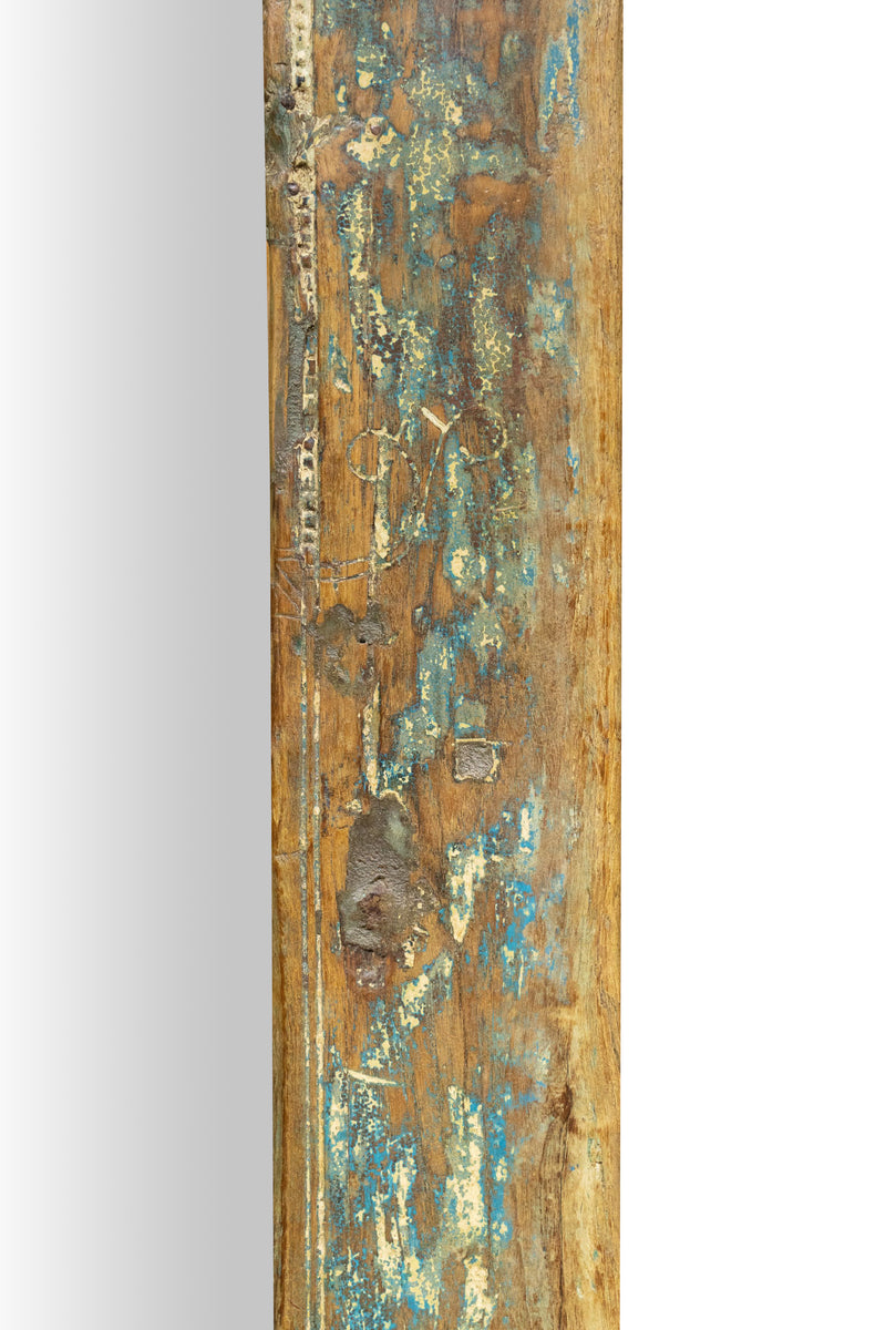 Biscottini Specchio da parete in legno massello di teak