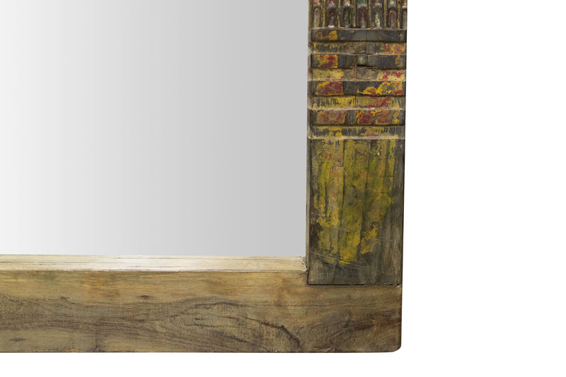 Biscottini Specchio da parete in legno massello di teak