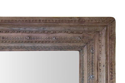 Biscottini Specchio da parete in legno massello di teak