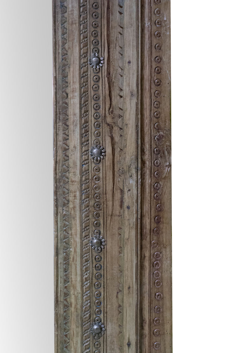 Biscottini Specchio da parete in legno massello di teak