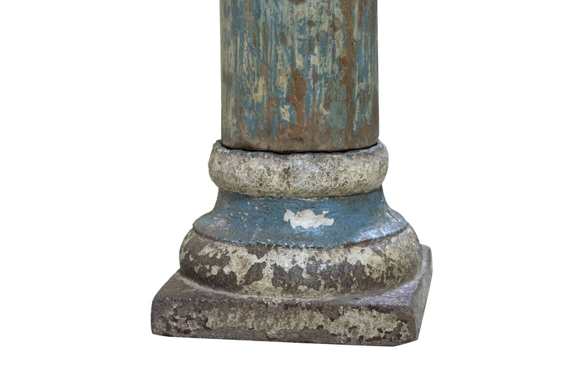 Biscottini Coppia di colonne in legno massello di teak