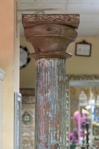 Biscottini Coppia di colonne in legno massello di teak