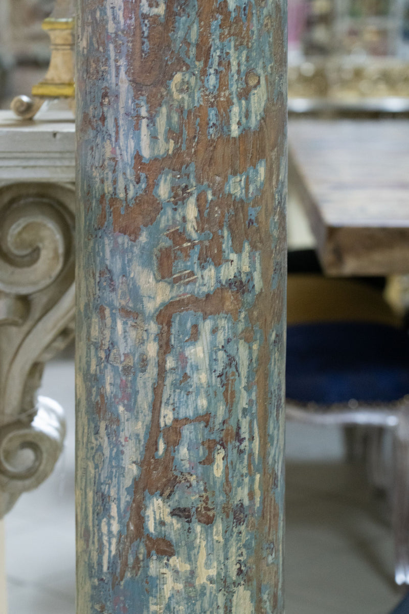 Biscottini Coppia di colonne in legno massello di teak