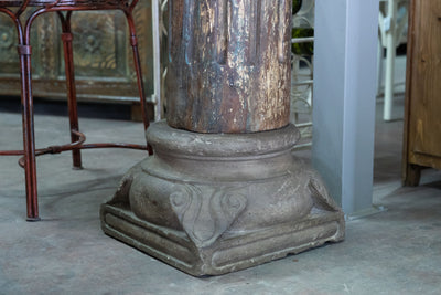 Biscottini Coppia di colonne in legno massello di teak