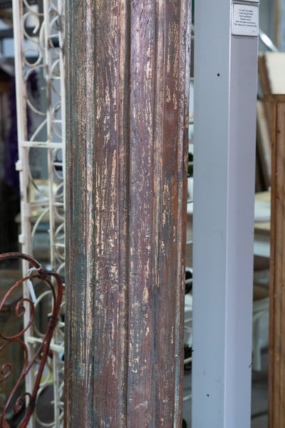 Biscottini Coppia di colonne in legno massello di teak