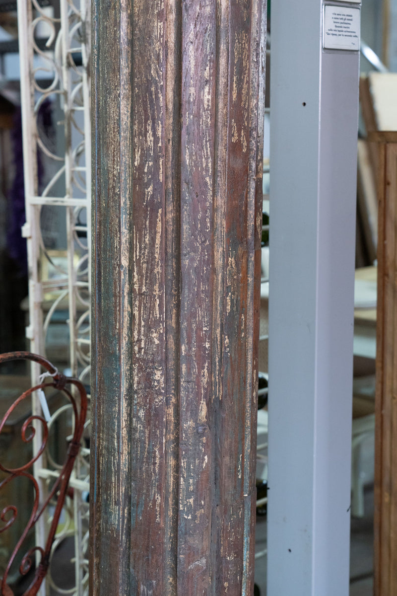 Biscottini Coppia di colonne in legno massello di teak