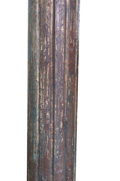 Biscottini Coppia di colonne in legno massello di teak