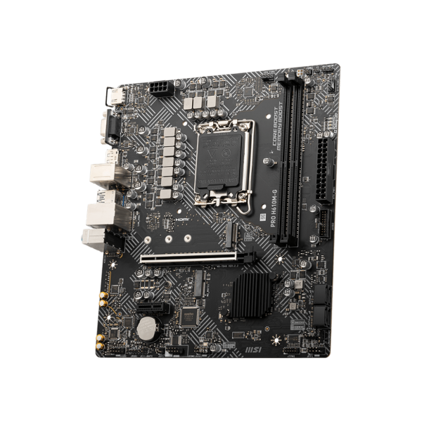 MSI MB H610, PRO H610M-G DDR5, LGA 1700, 2DDR5,1PCI-Ex16,1PCI-Ex1,2M.2, 4SATA3