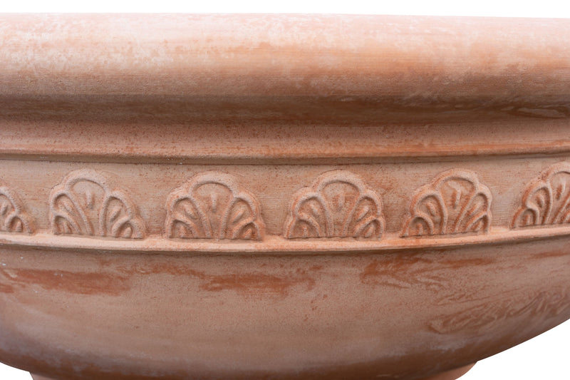Biscottini Ciotola in Terracotta 100% Made in Italy interamente Lavorata a Mano L127XPR127XH40 CM