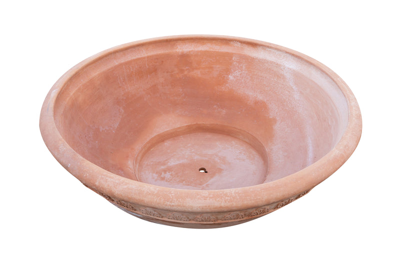 Biscottini Ciotola in Terracotta 100% Made in Italy interamente Lavorata a Mano L127XPR127XH40 CM