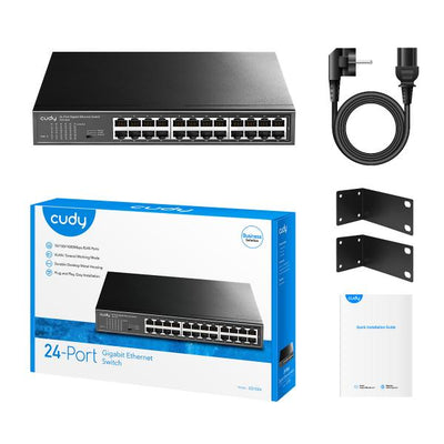 CUDY GS1024 - 24-PORT GIGABIT METAL SWITCH