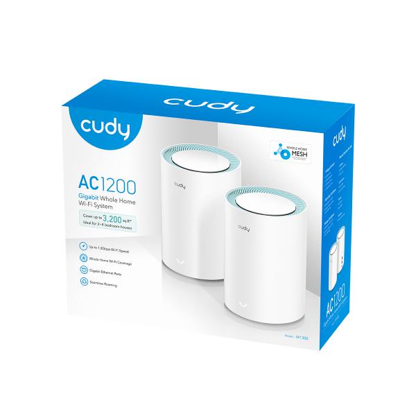 CUDY M1300(2-PACK) - AC1200 WI-FI GIGABIT MESH SOLUTION
